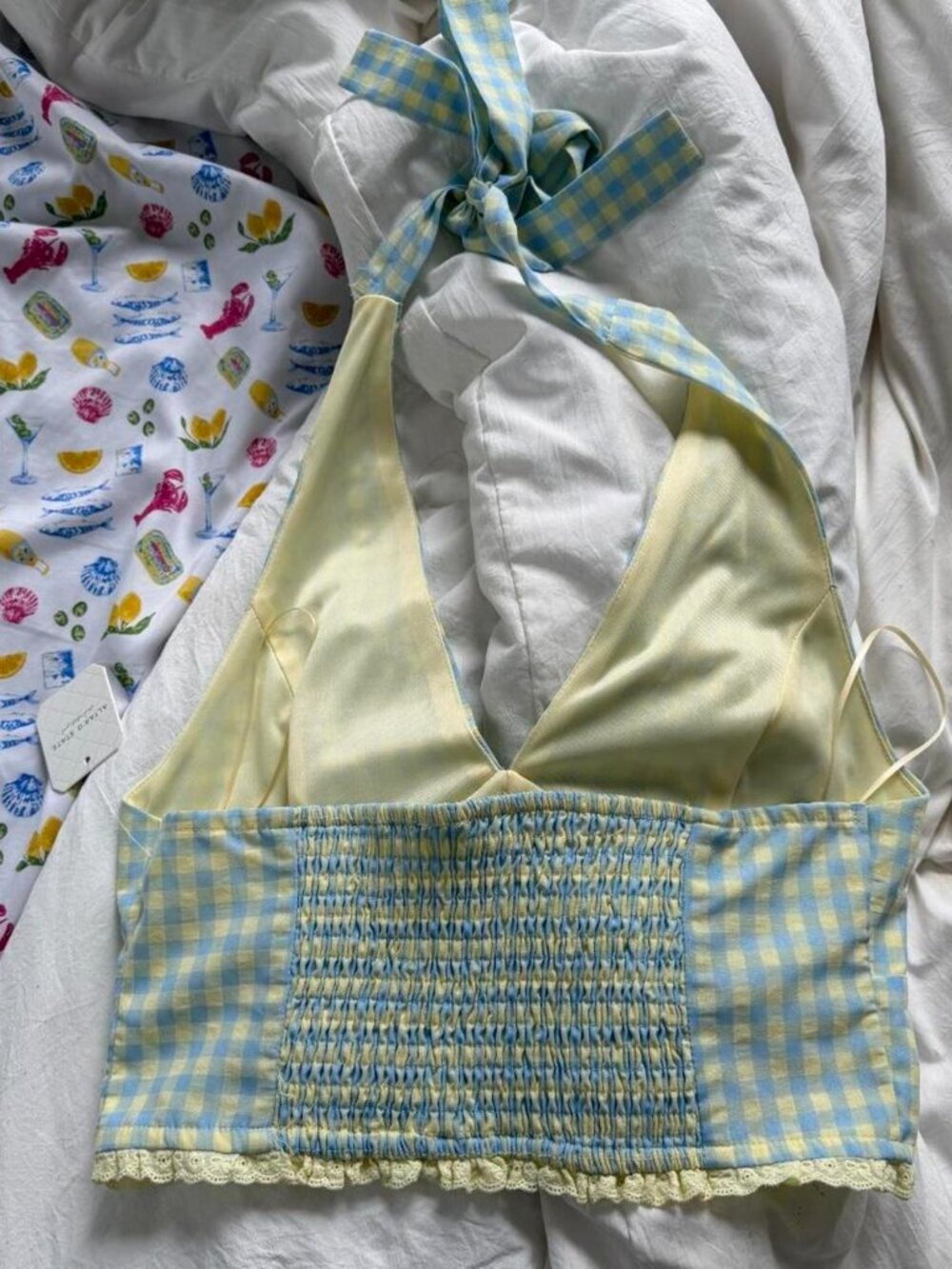 Altar'd State Women's Halter Gingham top - Picture 8 of 8